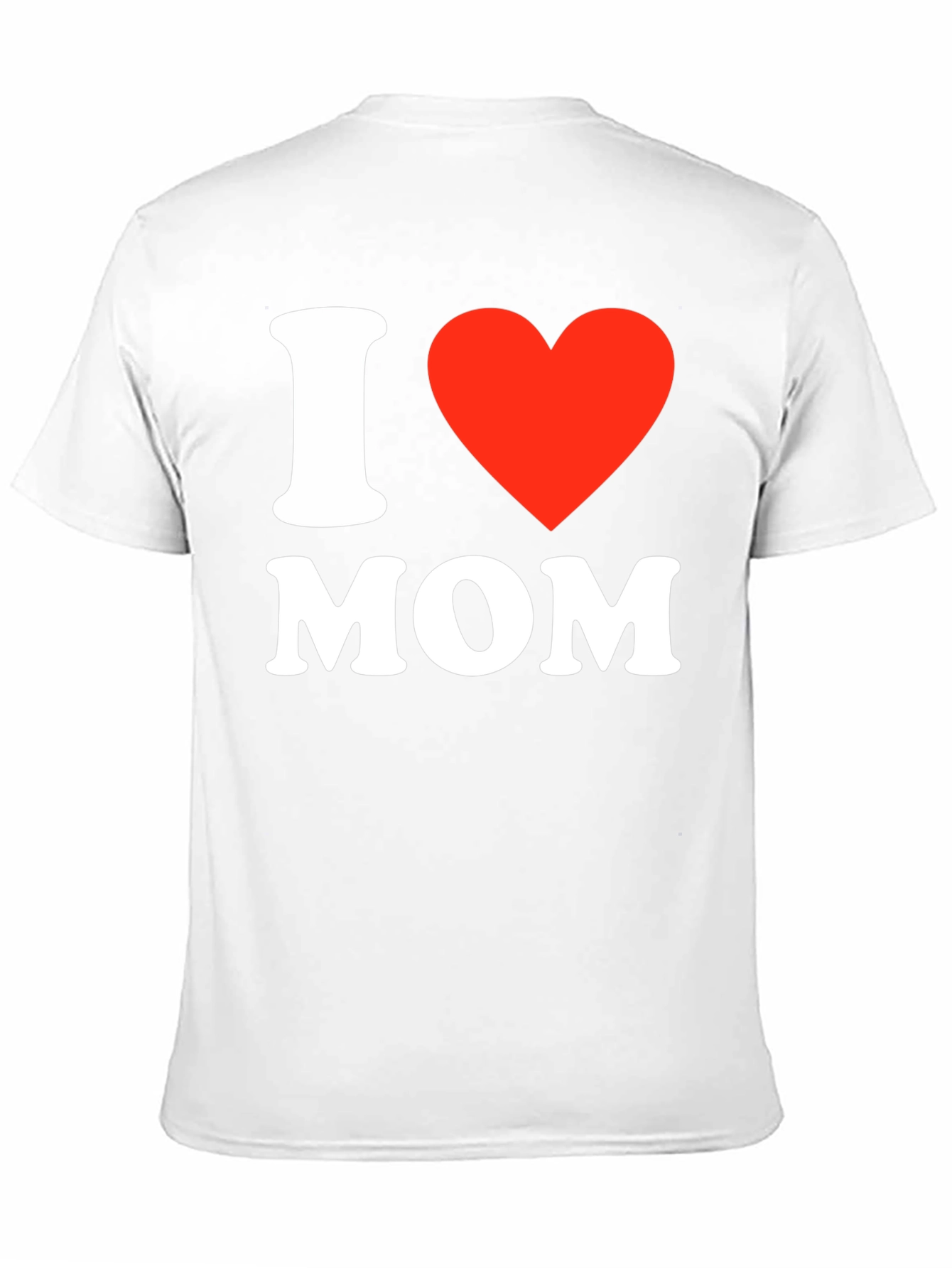 I Love Mom T-Shirt - Black Short Sleeve