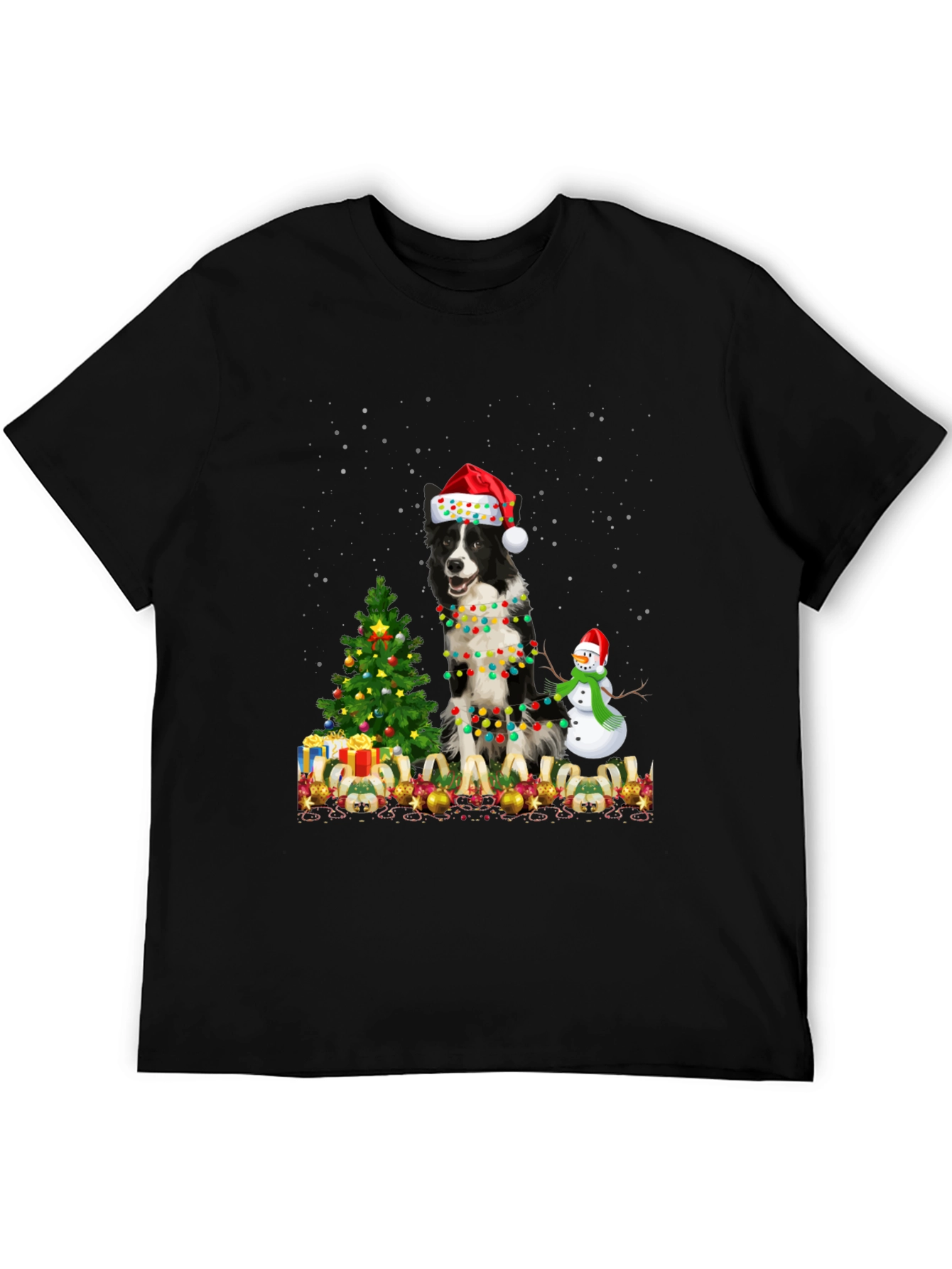 Festive Dog Christmas T-Shirt