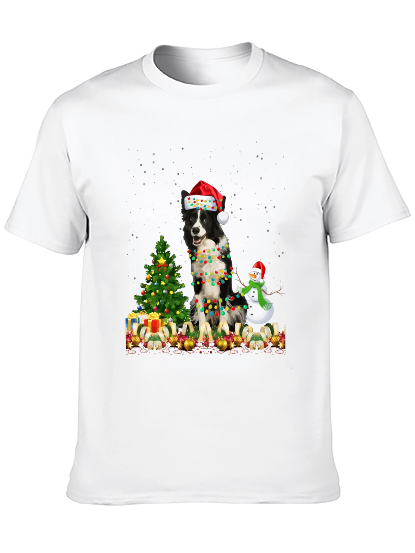 Festive Dog Christmas T-Shirt