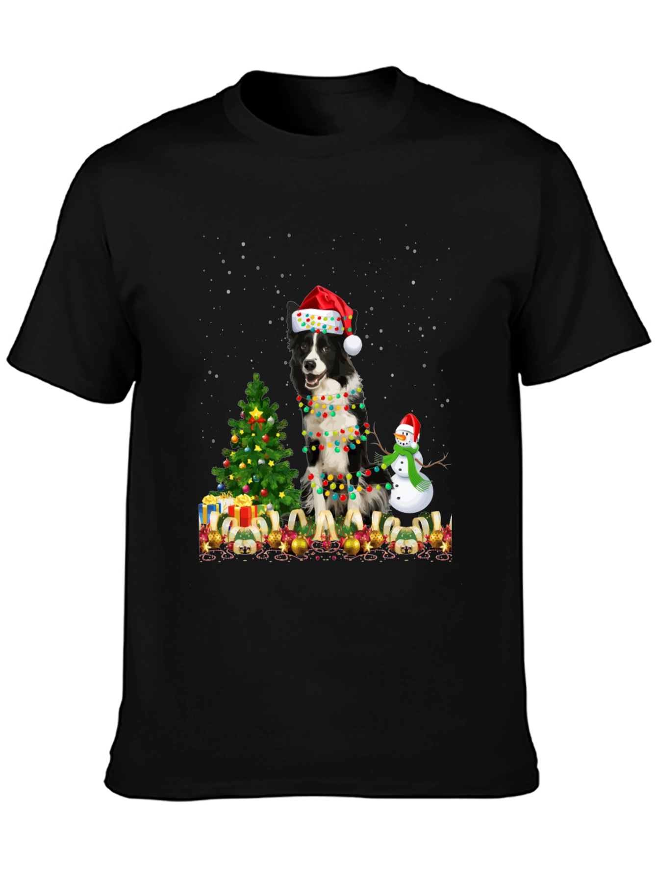 Festive Dog Christmas T-Shirt