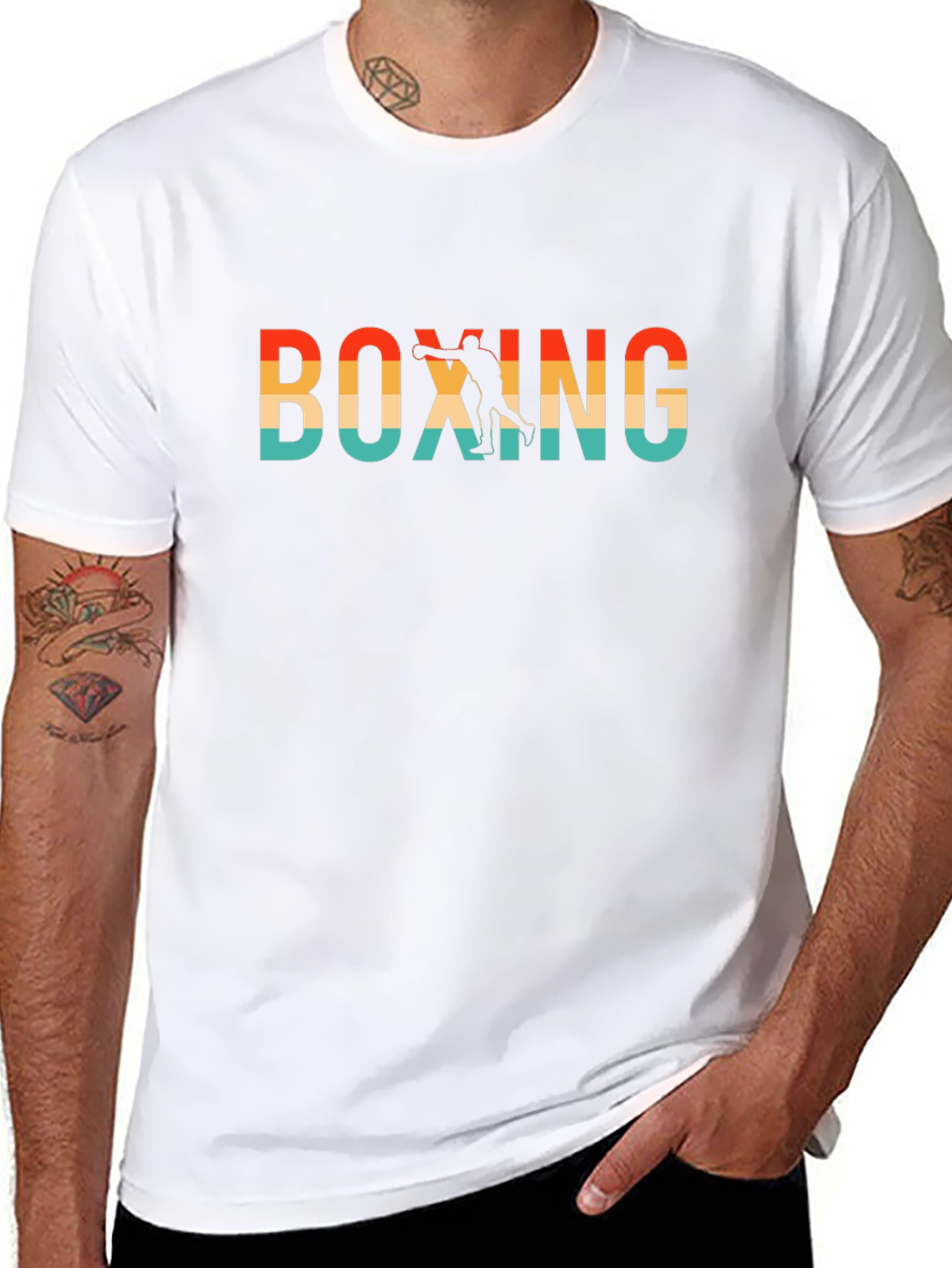 Retro Boxing Graphic Tee - Classic Style