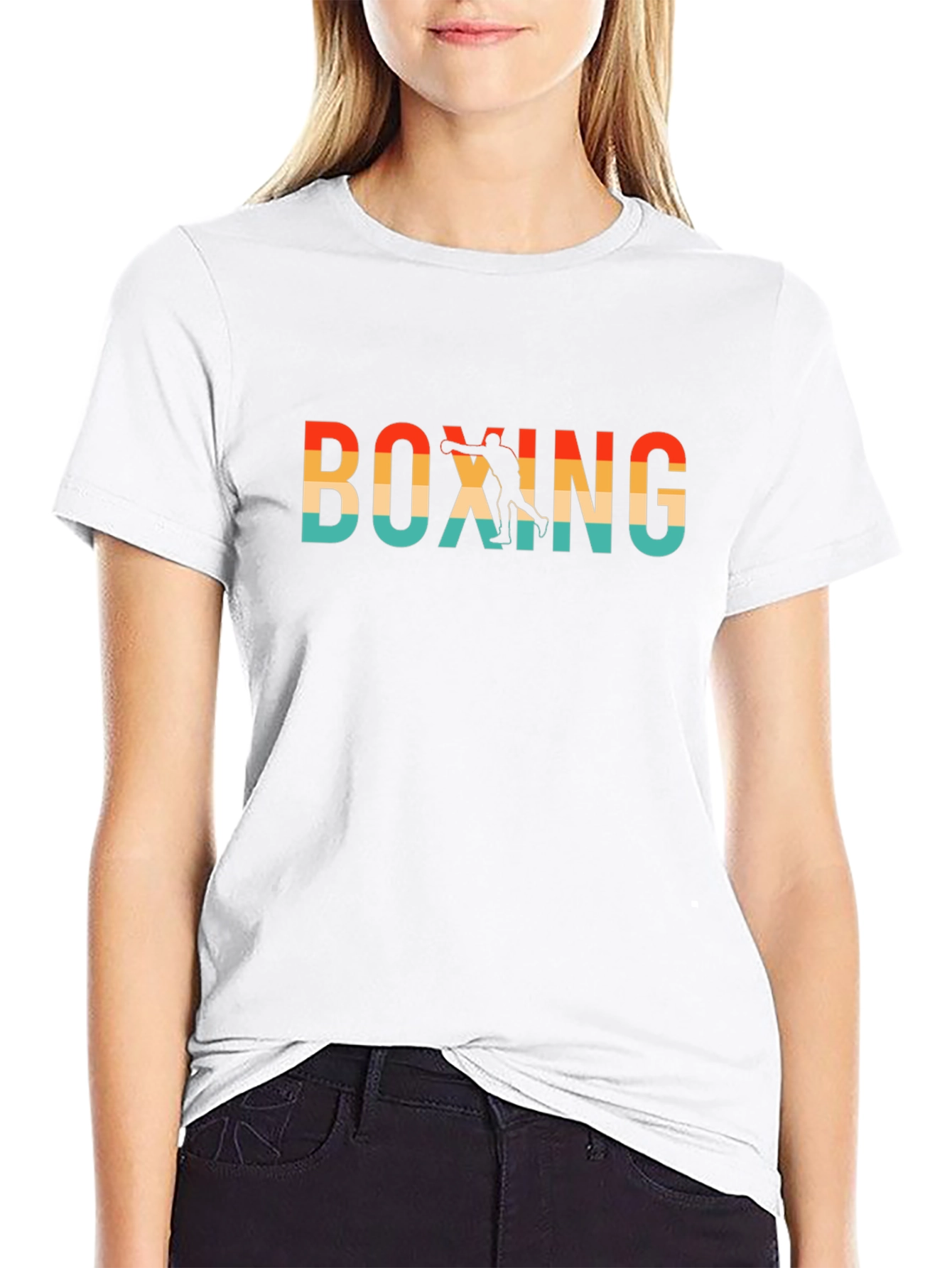 Retro Boxing Graphic Tee - Classic Style