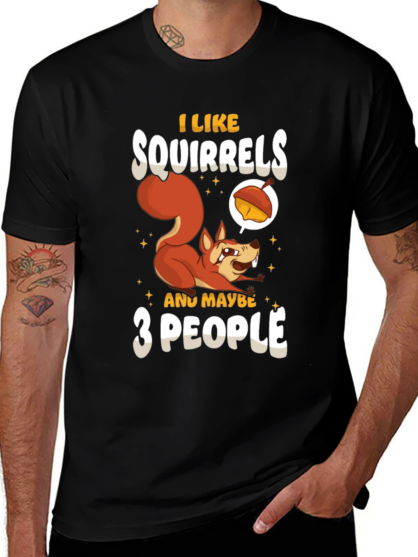 Squirrel Lover T-Shirt - Funny Animal Graphic Tee