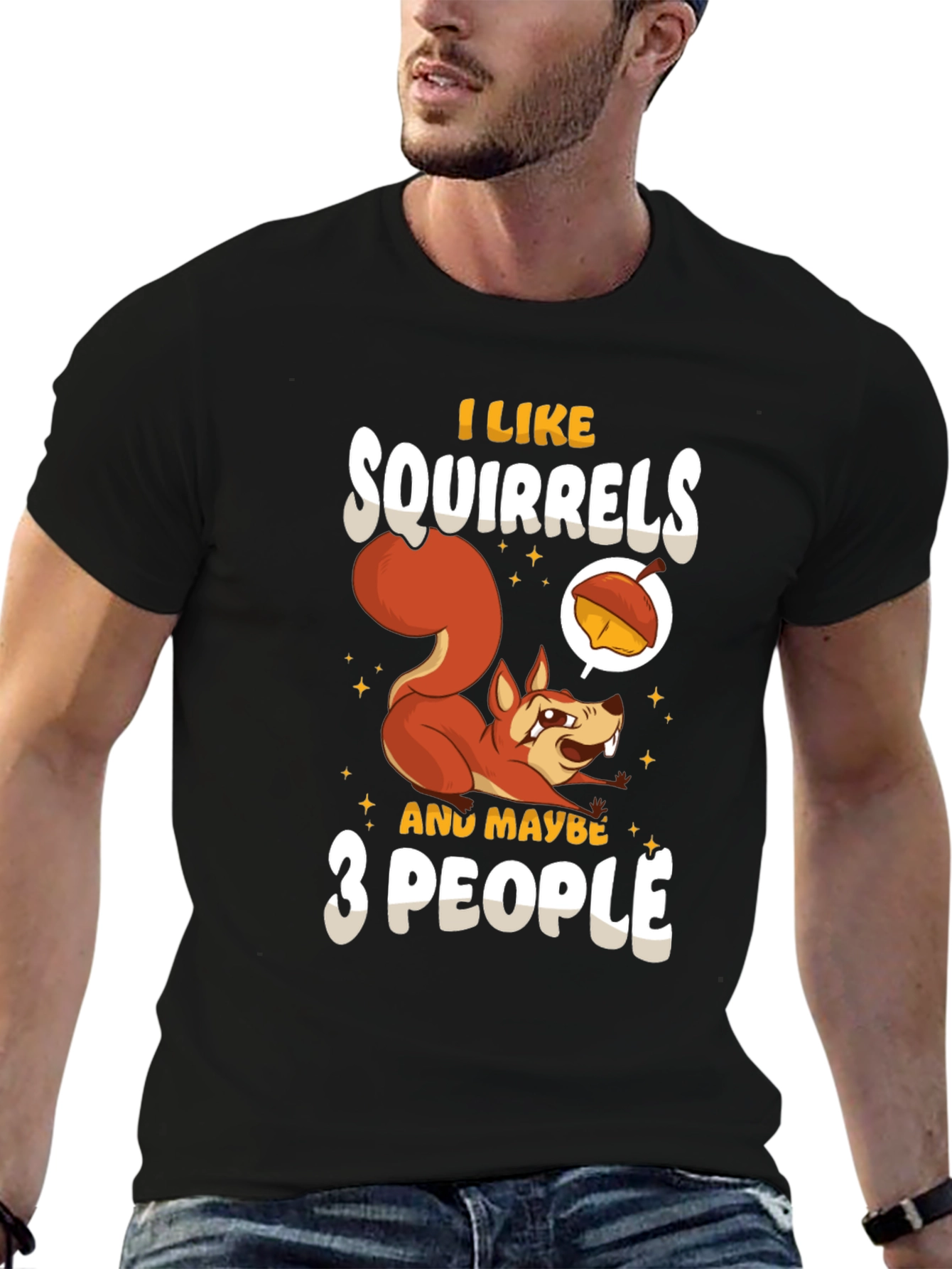 Squirrel Lover T-Shirt - Funny Animal Graphic Tee