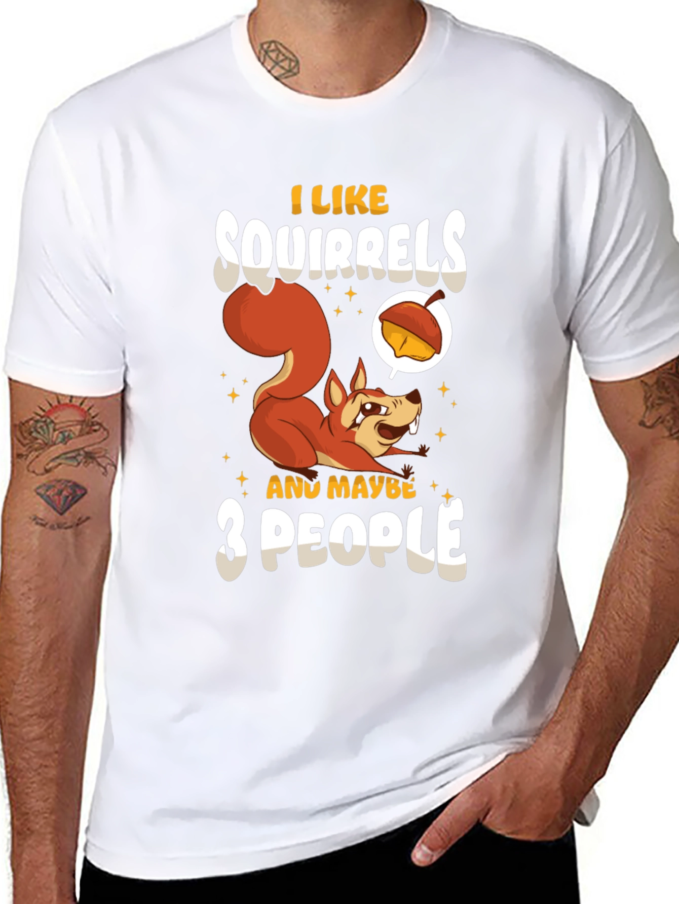Squirrel Lover T-Shirt - Funny Animal Graphic Tee