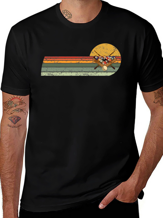 Retro Billiards T-Shirt - Pool Player Design