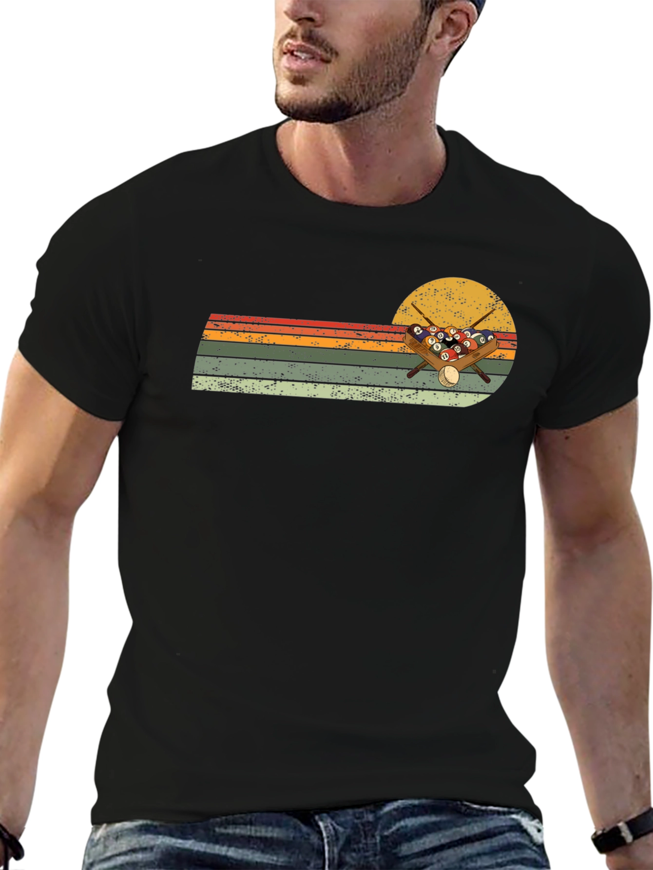 Retro Billiards T-Shirt - Pool Player Design