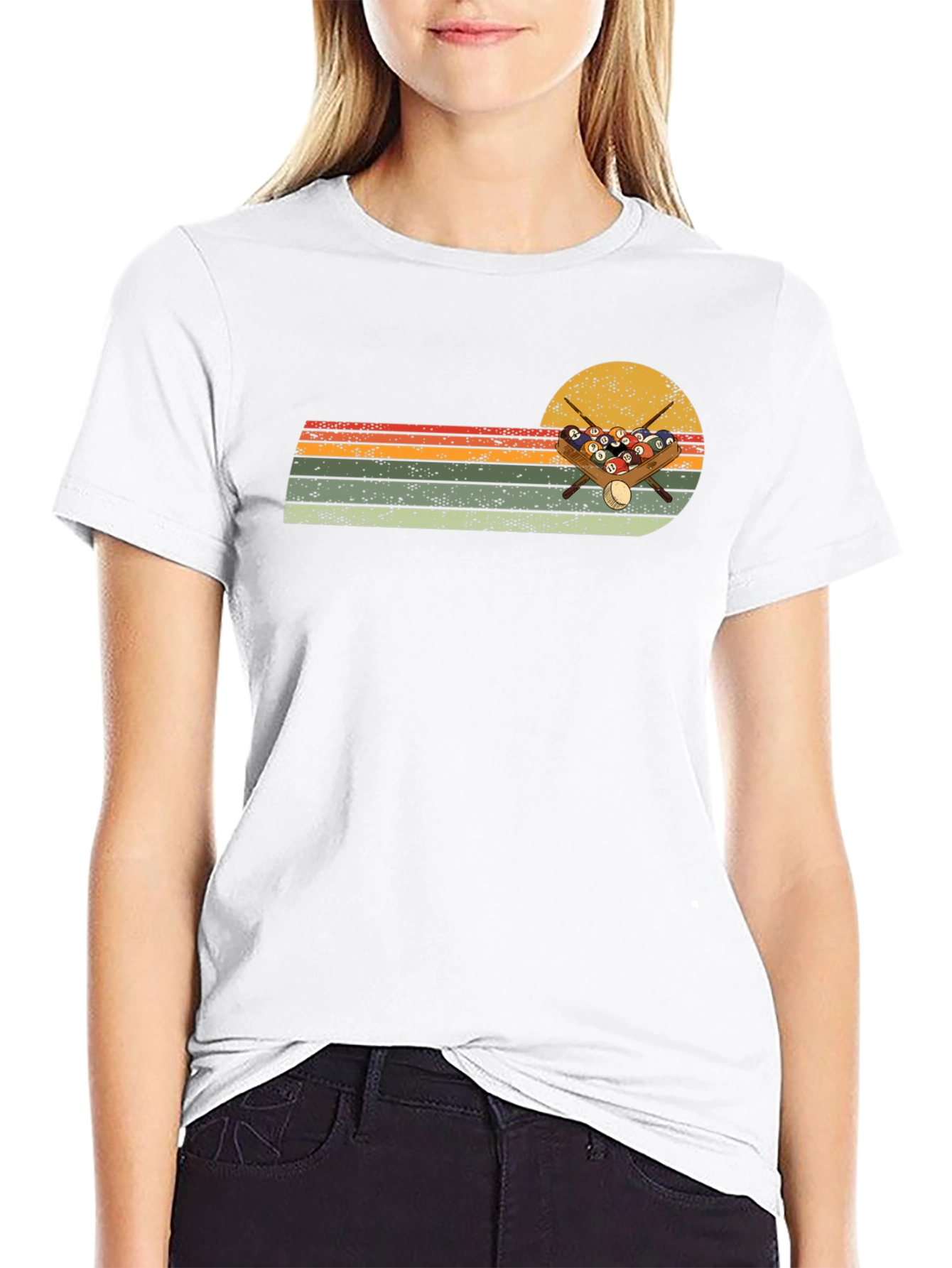 Retro Billiards T-Shirt - Pool Player Design