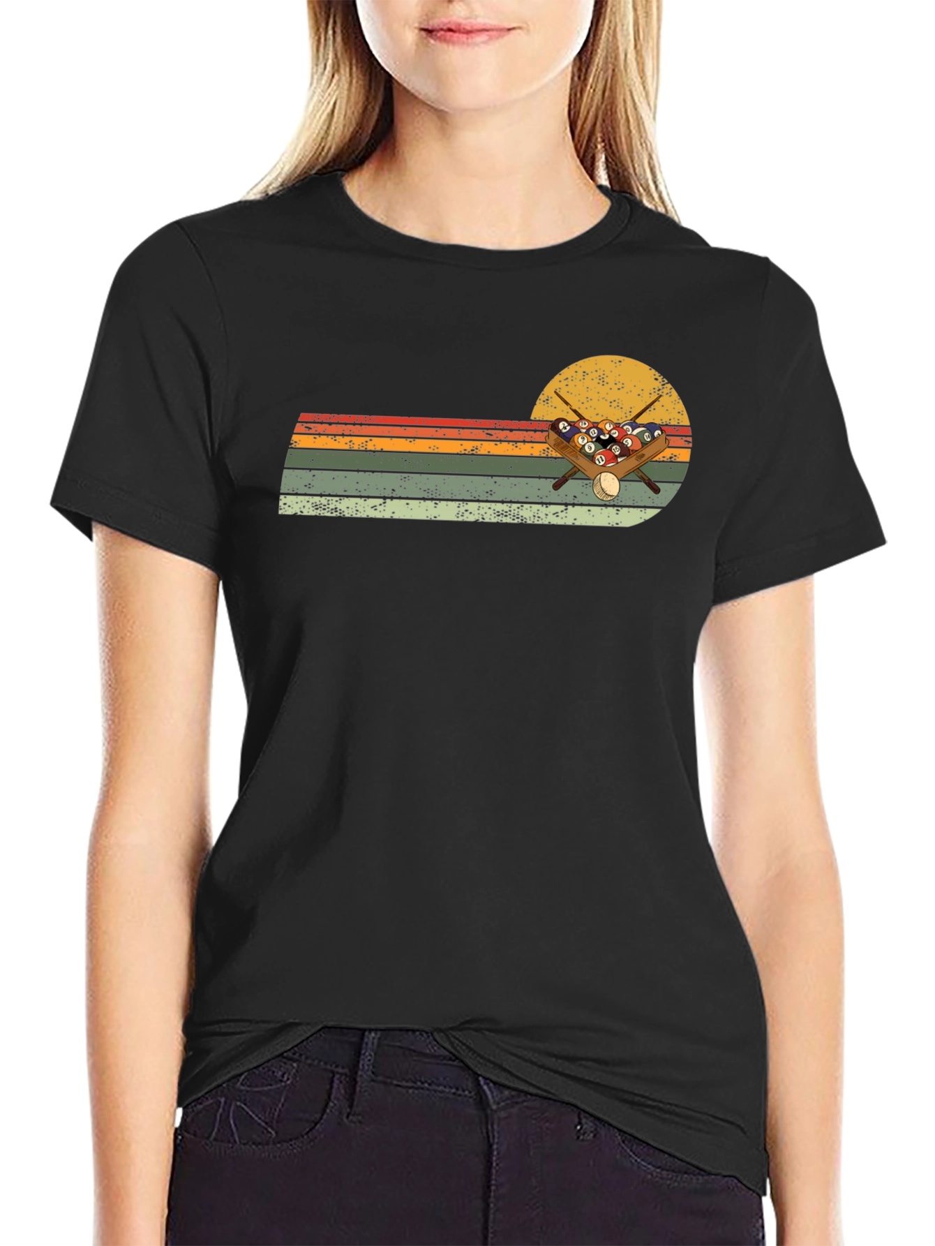 Retro Billiards T-Shirt - Pool Player Design