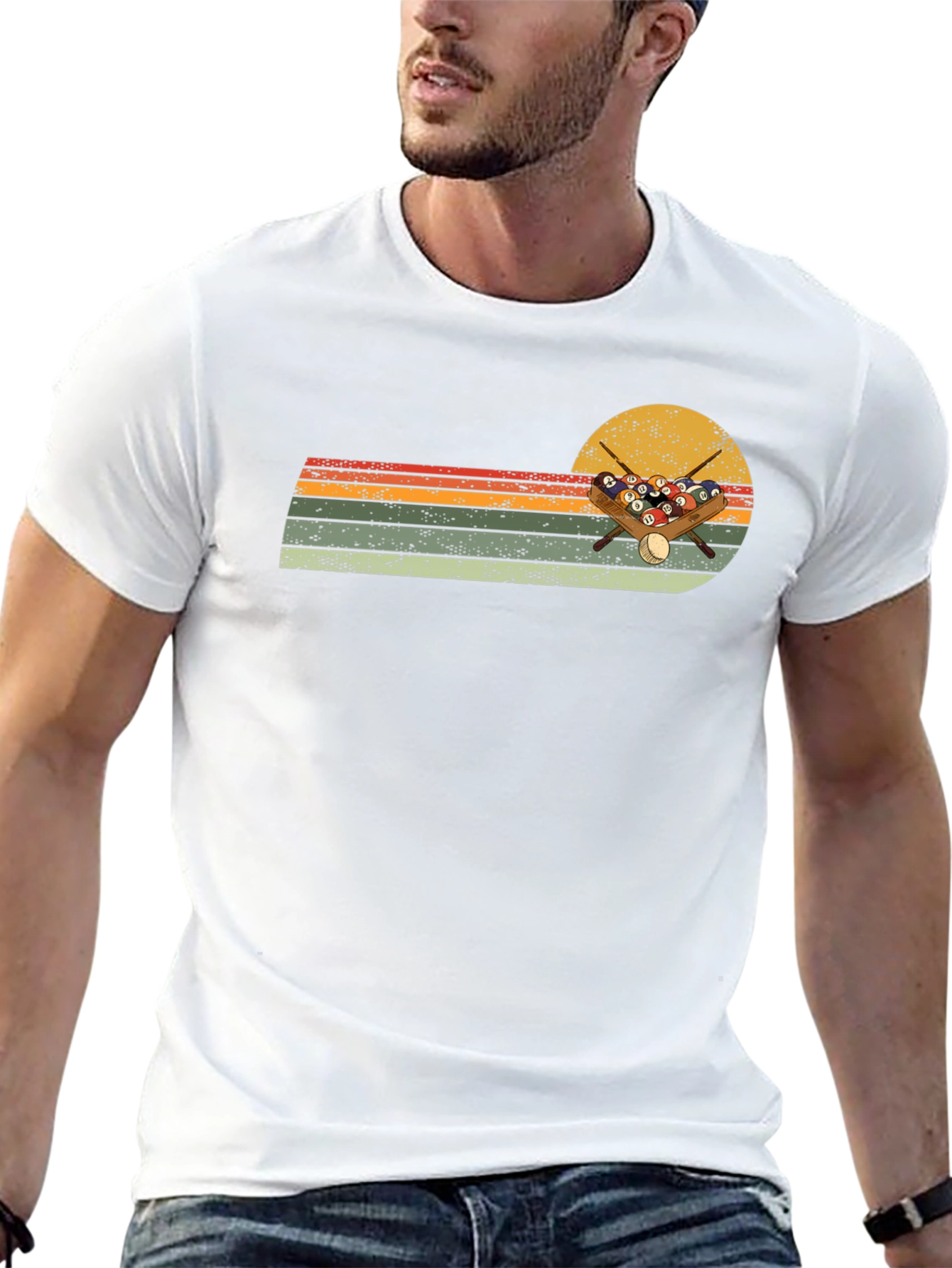 Retro Billiards T-Shirt - Pool Player Design