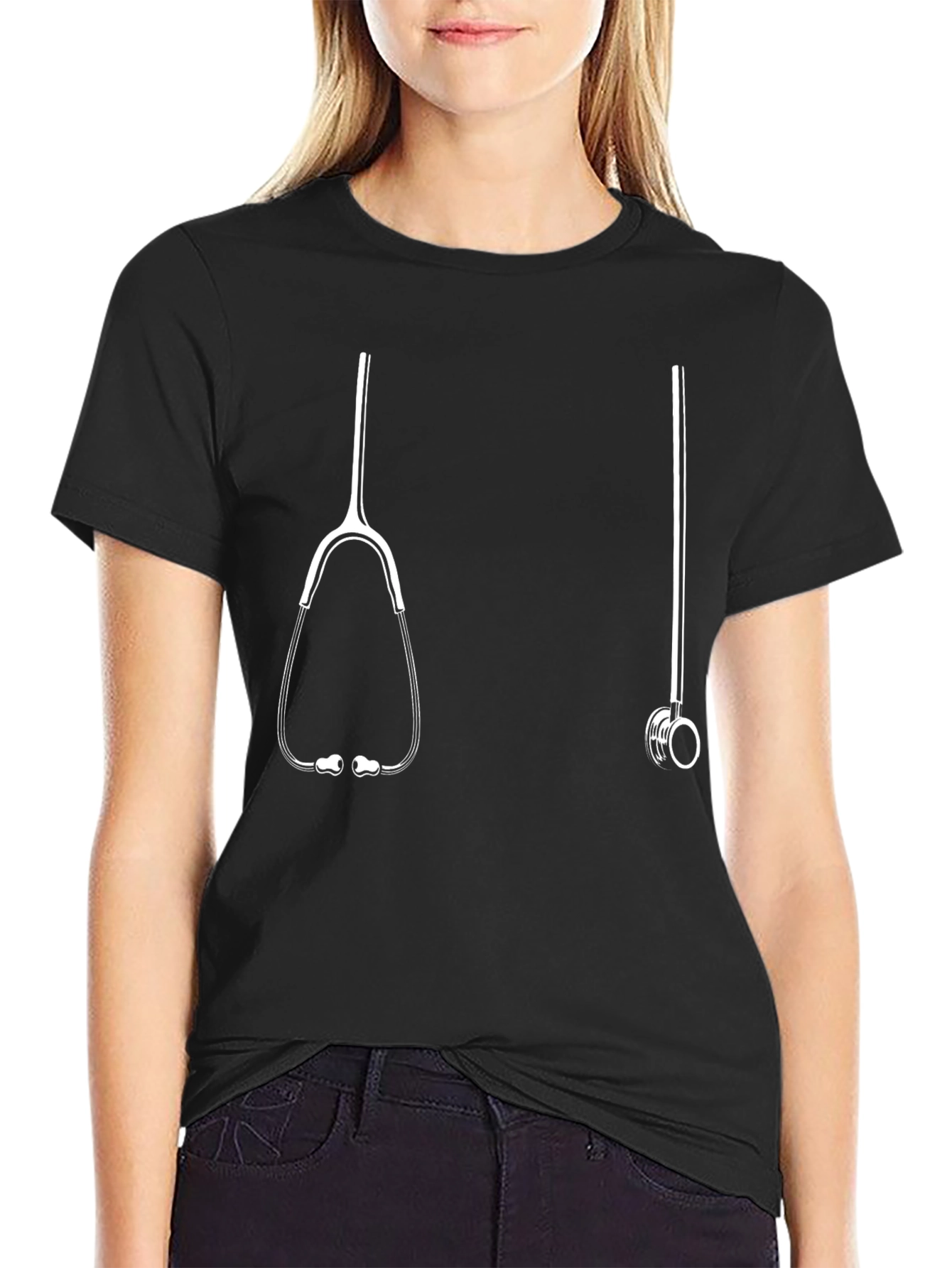 Stethoscope Graphic Tee - Medical Humor T-Shirt