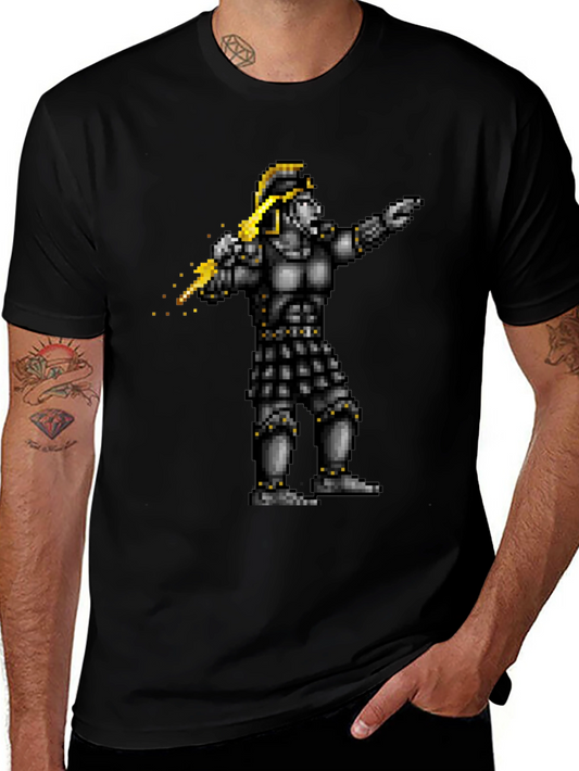 Retro Pixel Art Warrior T-Shirt