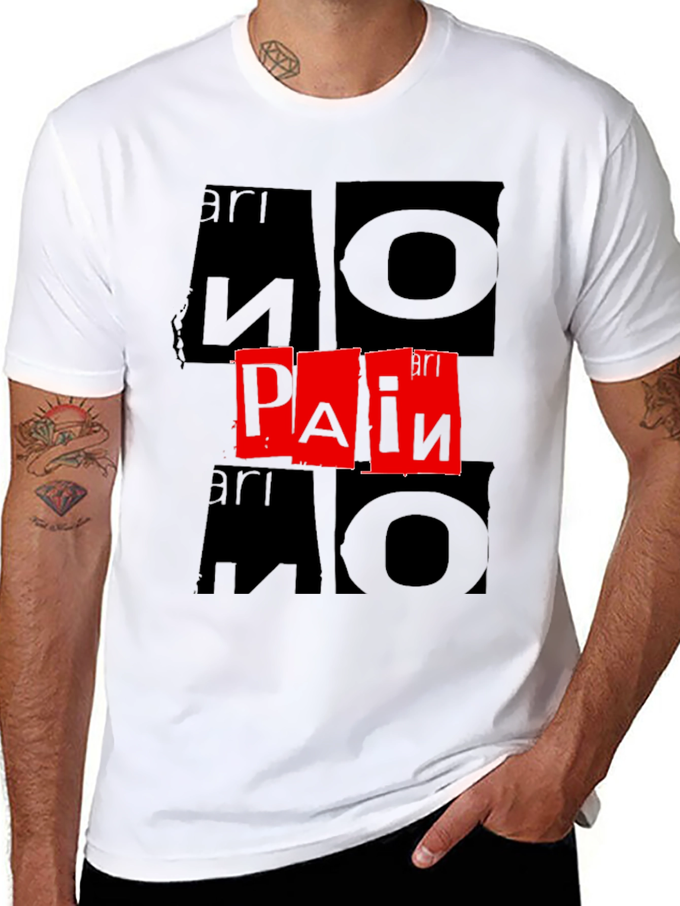 No Pain T-Shirt - Bold Graphic Print