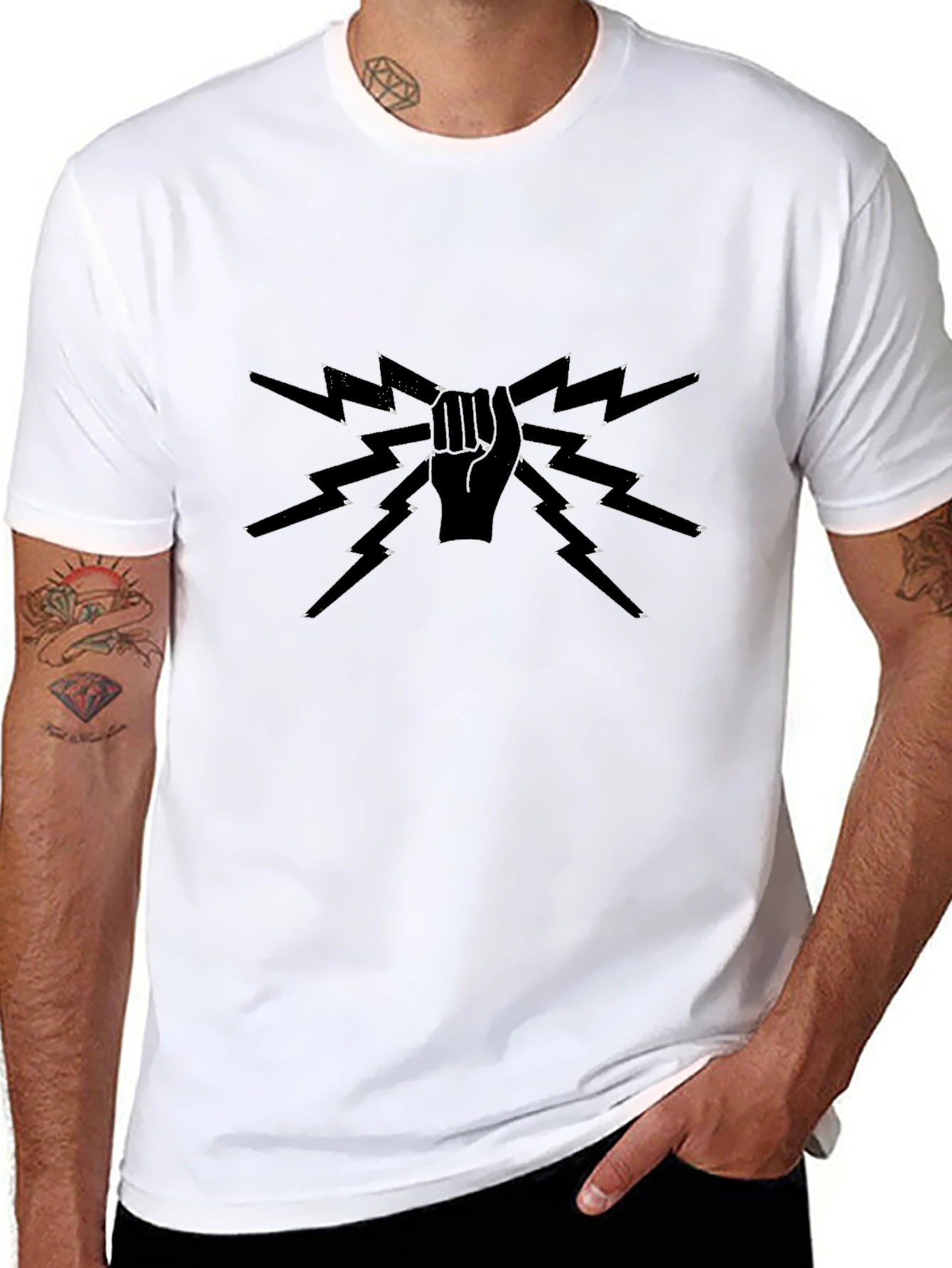 Electric Fist Graphic Tee - Rock On!