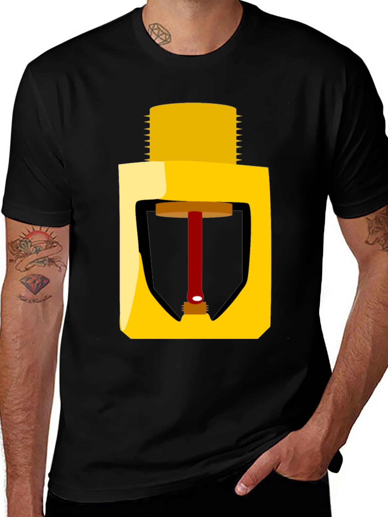 Sprinkler Head Graphic Tee - Safety First Fashion