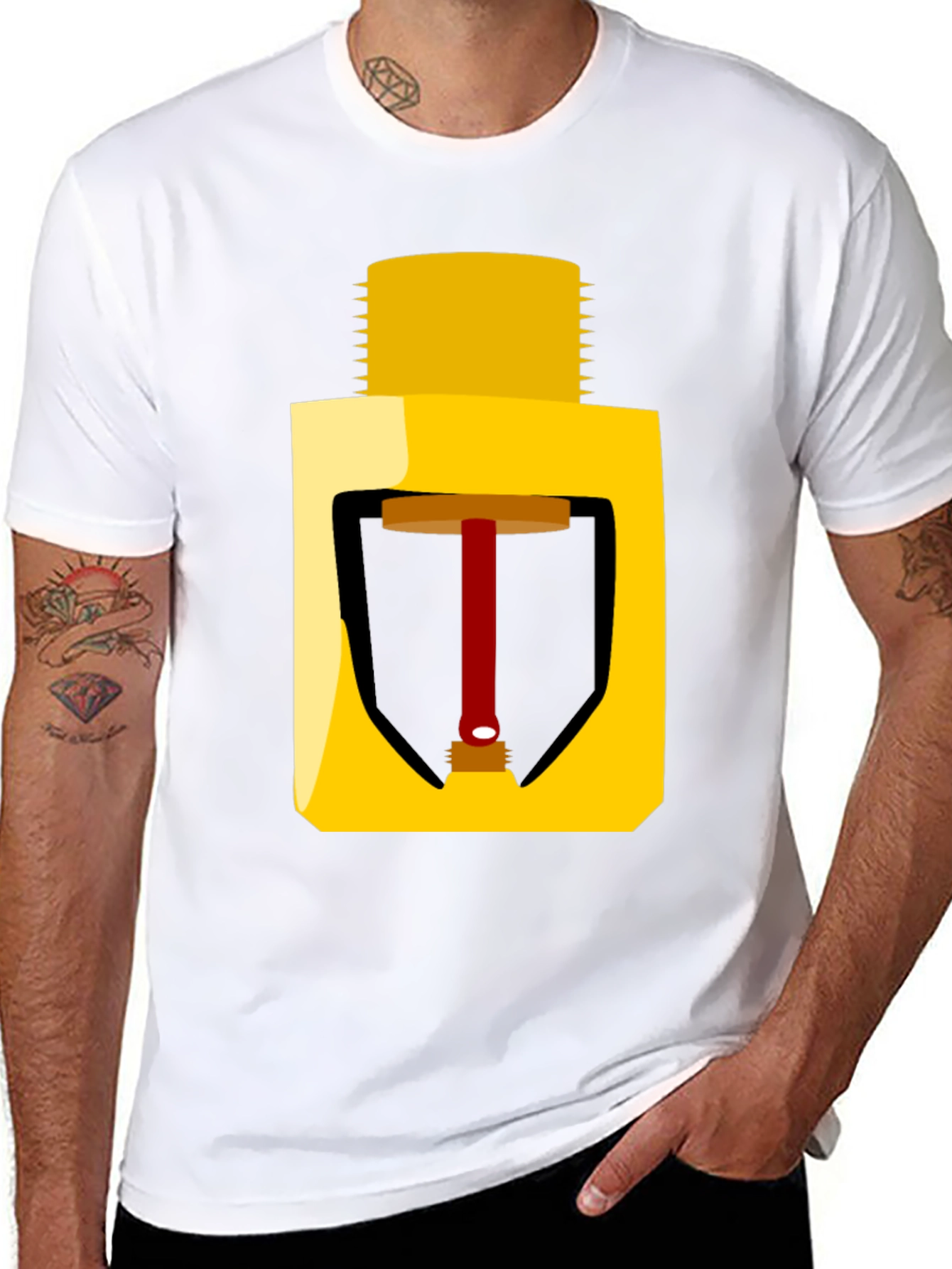 Sprinkler Head Graphic Tee - Safety First Fashion