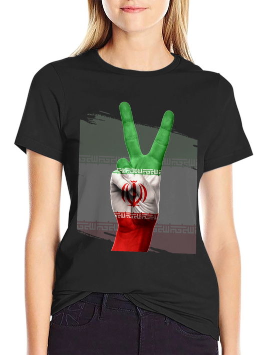 Iran Peace Sign Graphic Tee