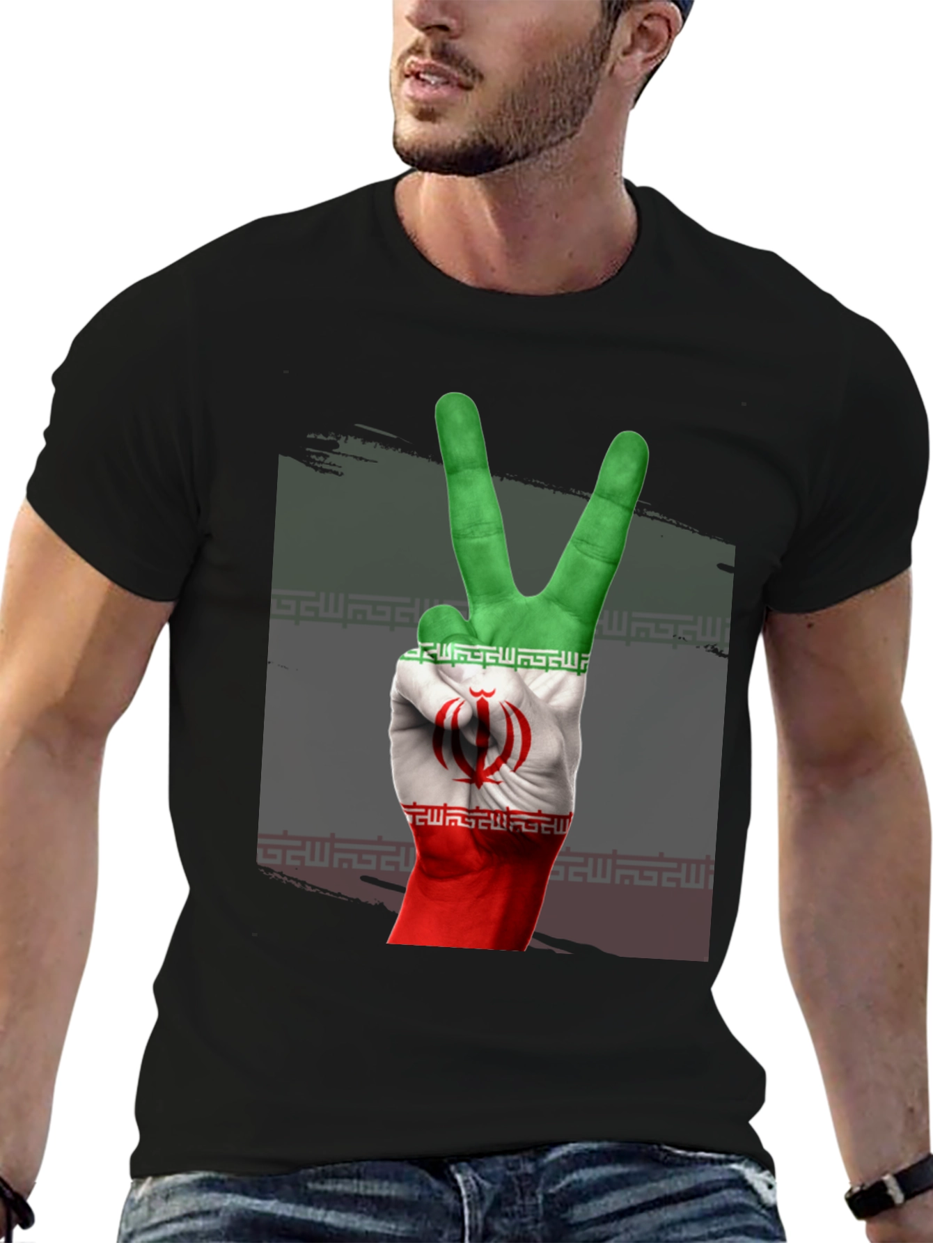 Iran Peace Sign Graphic Tee