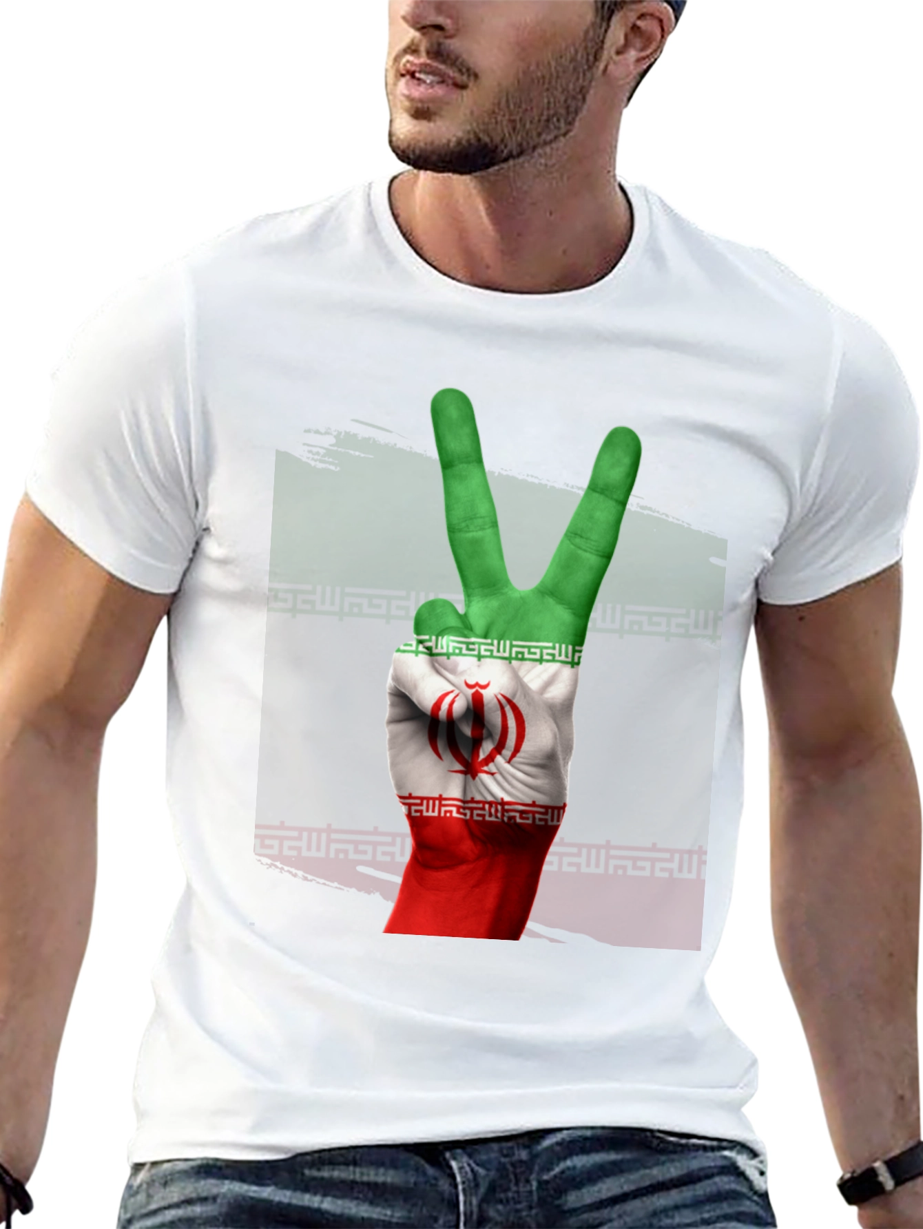 Iran Peace Sign Graphic Tee