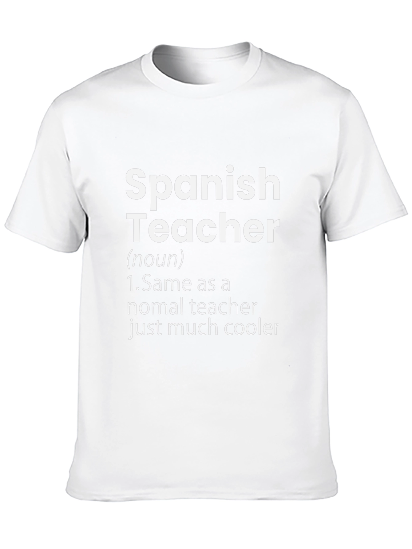 Cool Spanish Teacher Definition T-Shirt