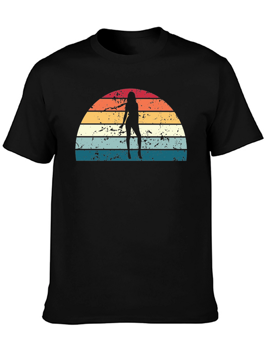 Retro Sunset Silhouette T-Shirt
