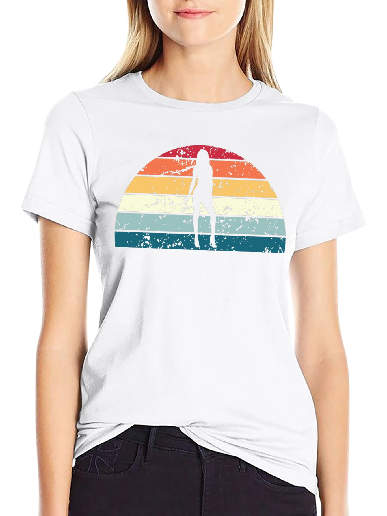 Retro Sunset Silhouette T-Shirt