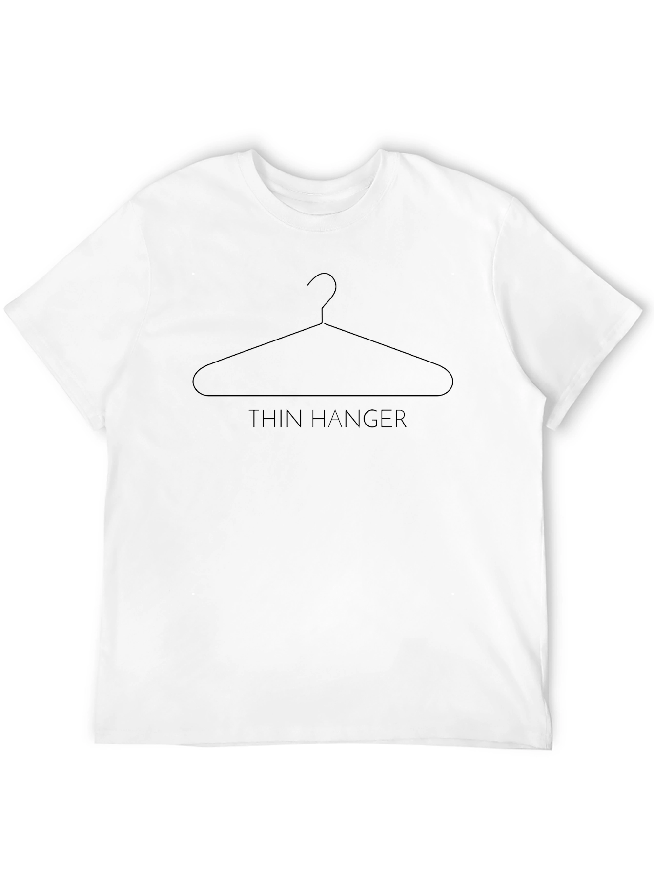 Minimalist Thin Hanger Graphic T-Shirt