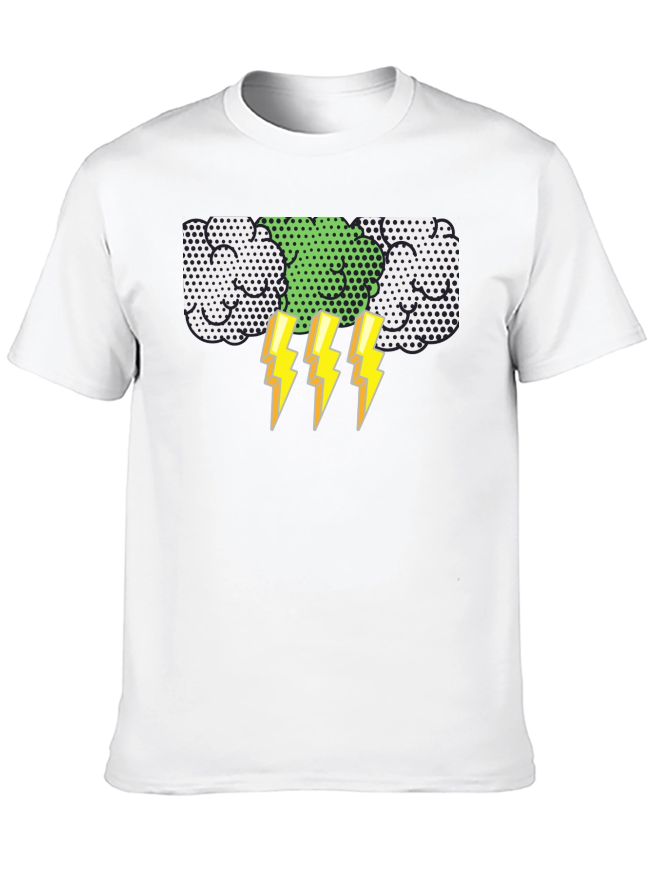 Lightning Bolt Graphic T-Shirt - Black