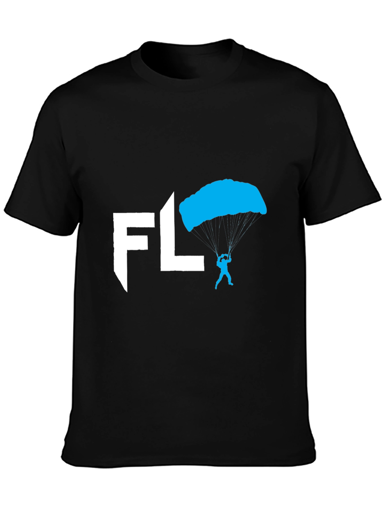 Skydiving FL T-Shirt - Black Cotton Tee