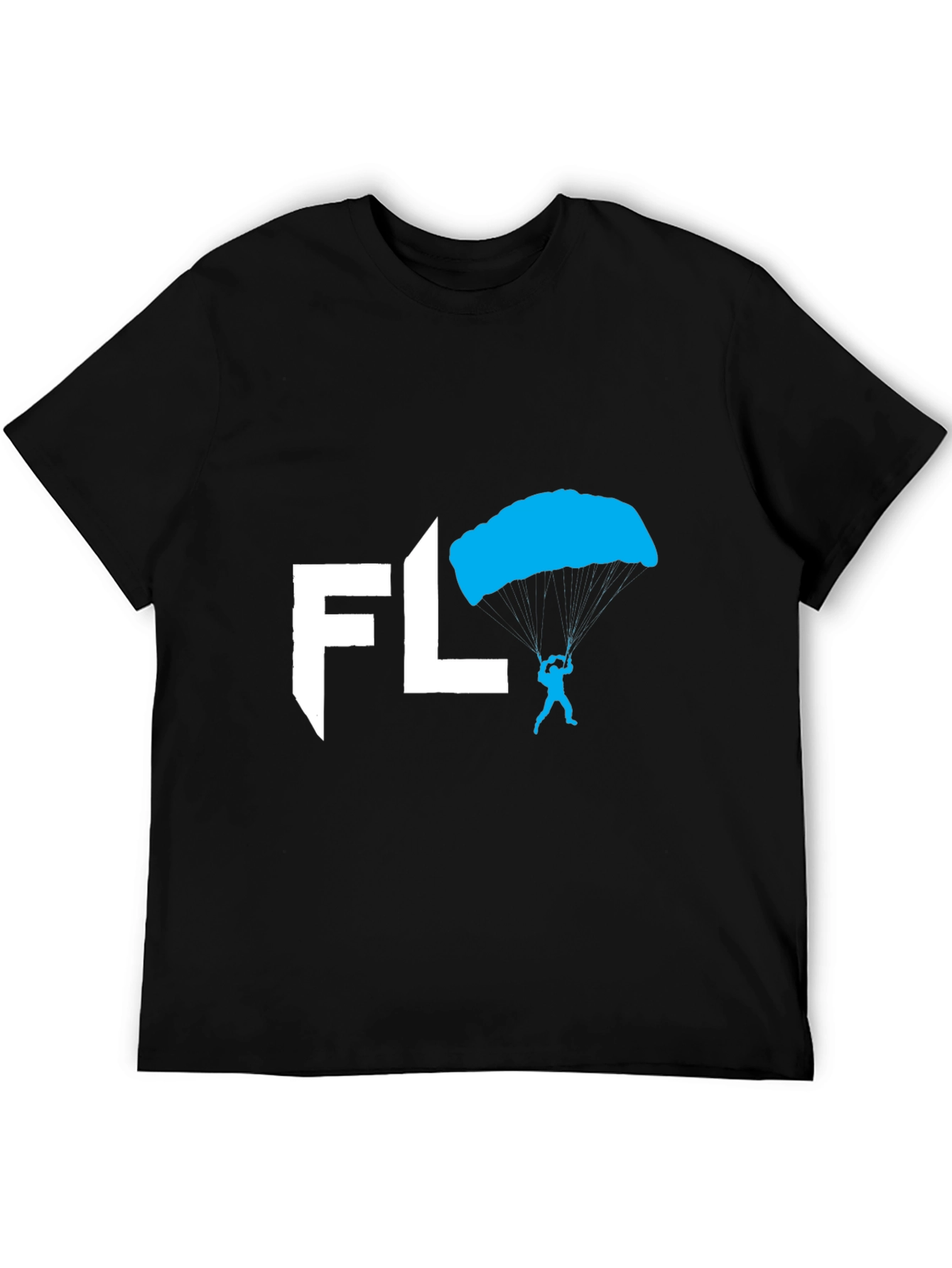Skydiving FL T-Shirt - Black Cotton Tee
