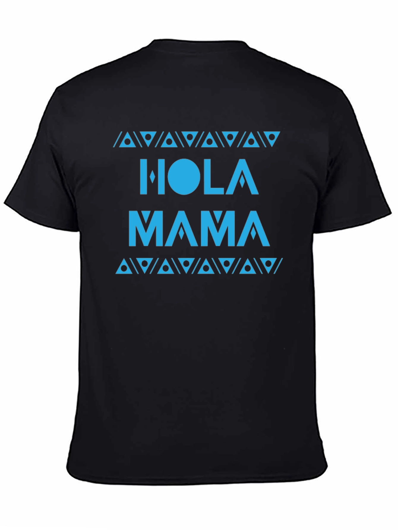 Hola Mama T-Shirt - Black Stylish Casual Wear