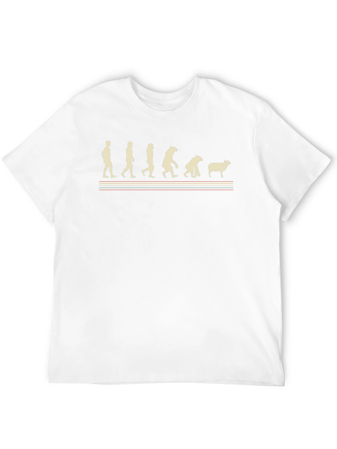 Evolution to Sheep Graphic Tee - Black