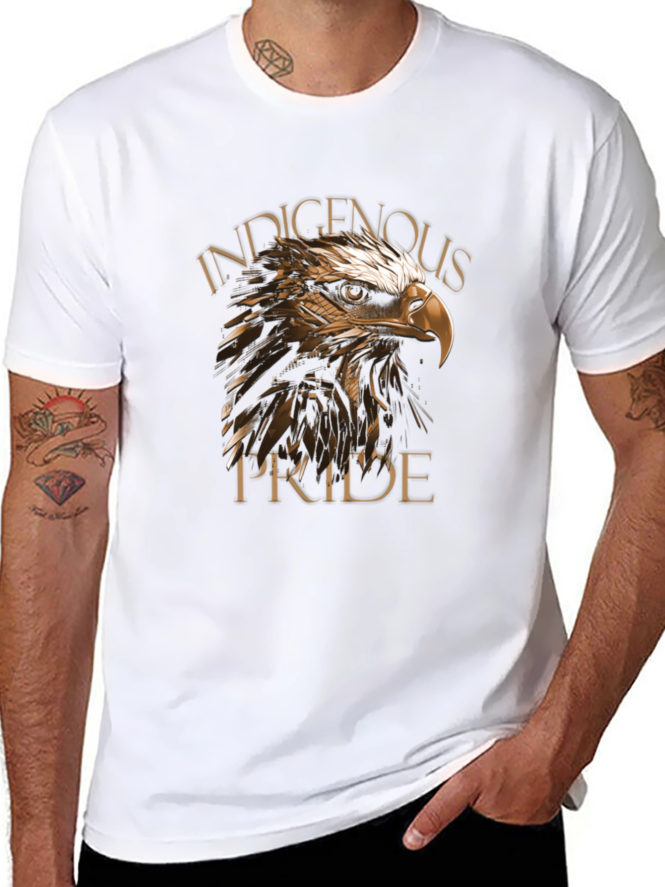 Indigenous Pride Eagle Graphic T-Shirt