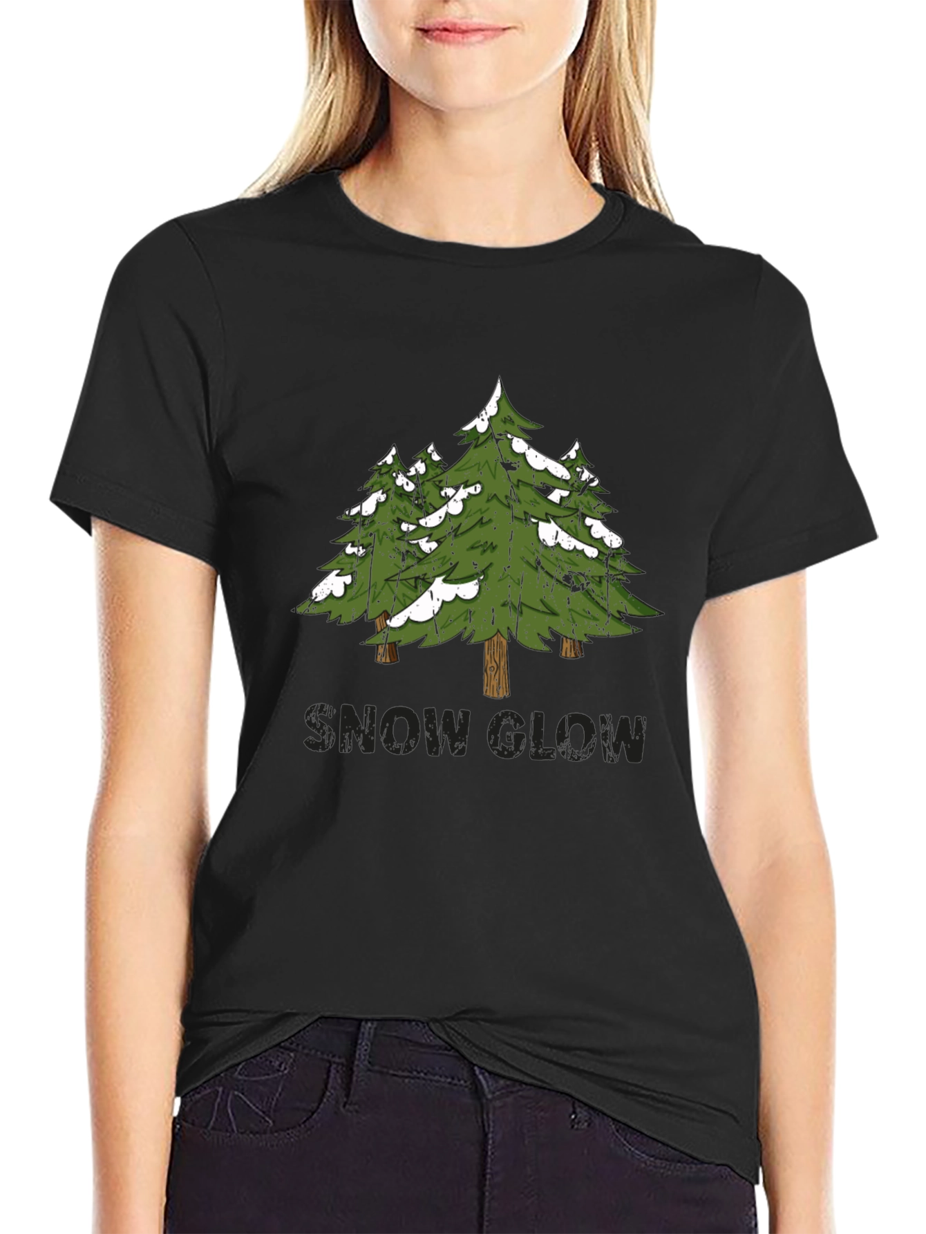 Snow Glow Pine Tree Graphic Tee