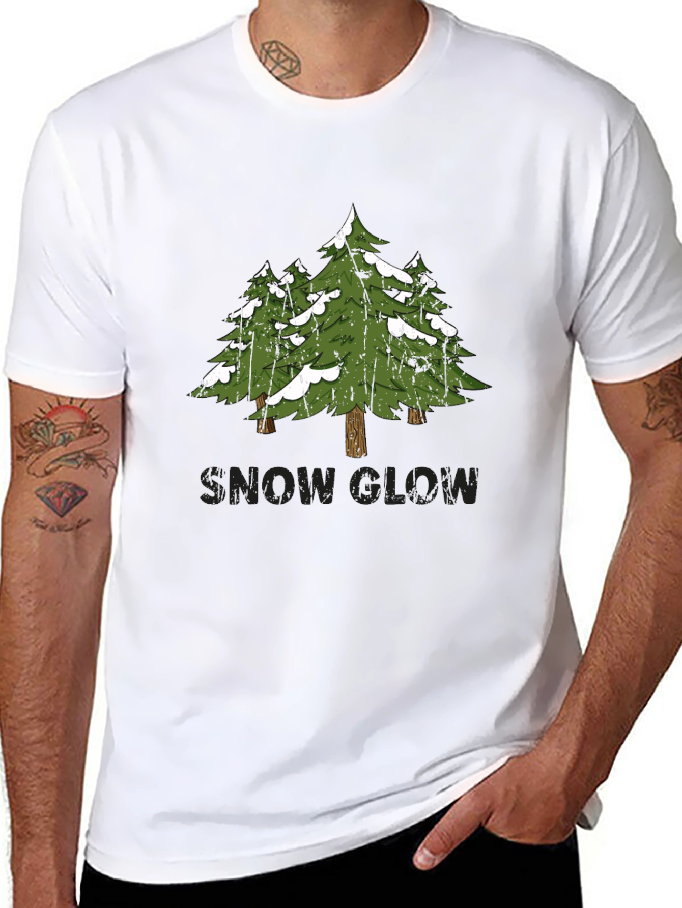 Snow Glow Pine Tree Graphic Tee