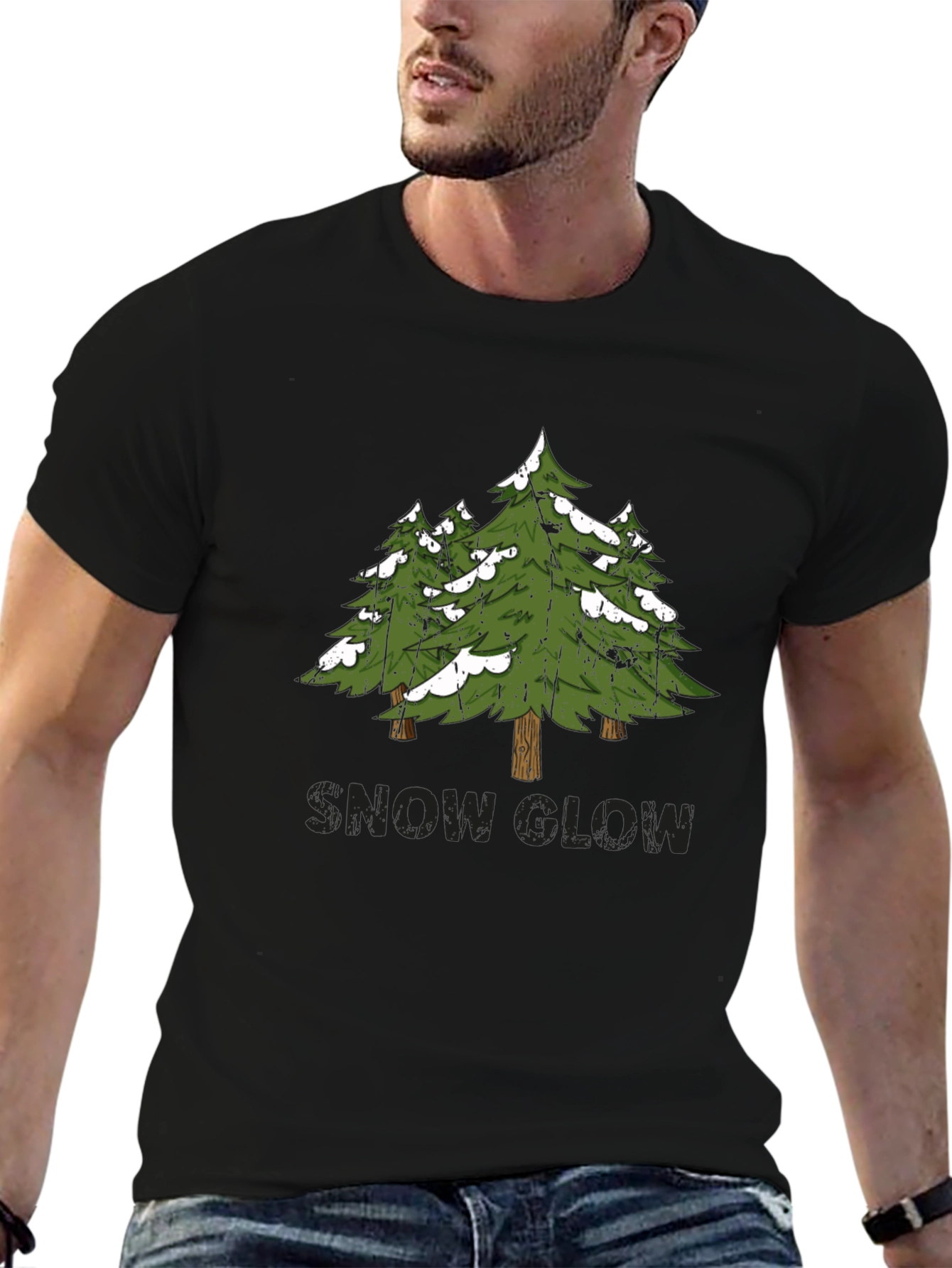 Snow Glow Pine Tree Graphic Tee