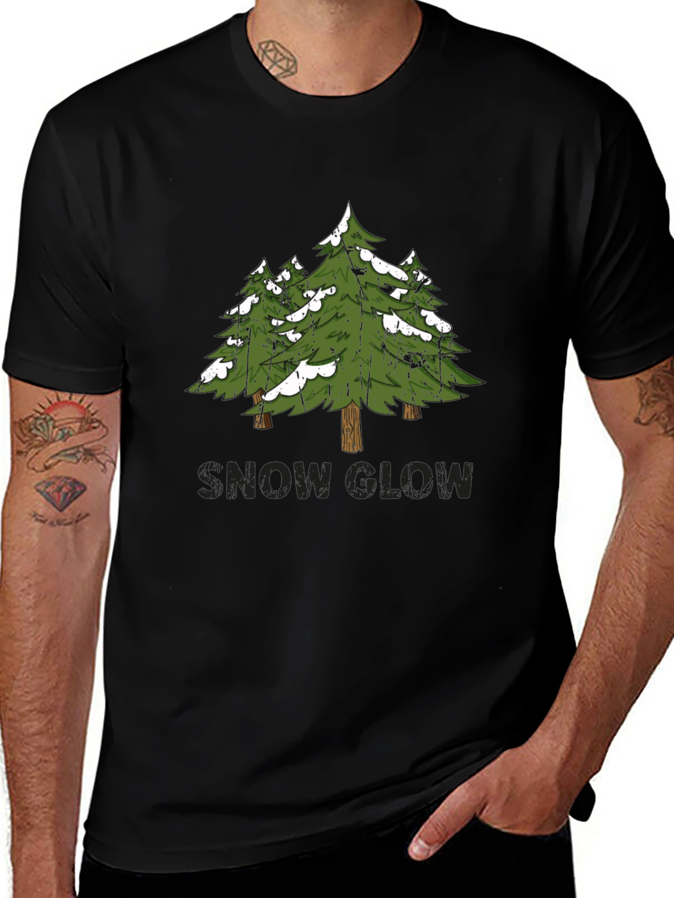 Snow Glow Pine Tree Graphic Tee
