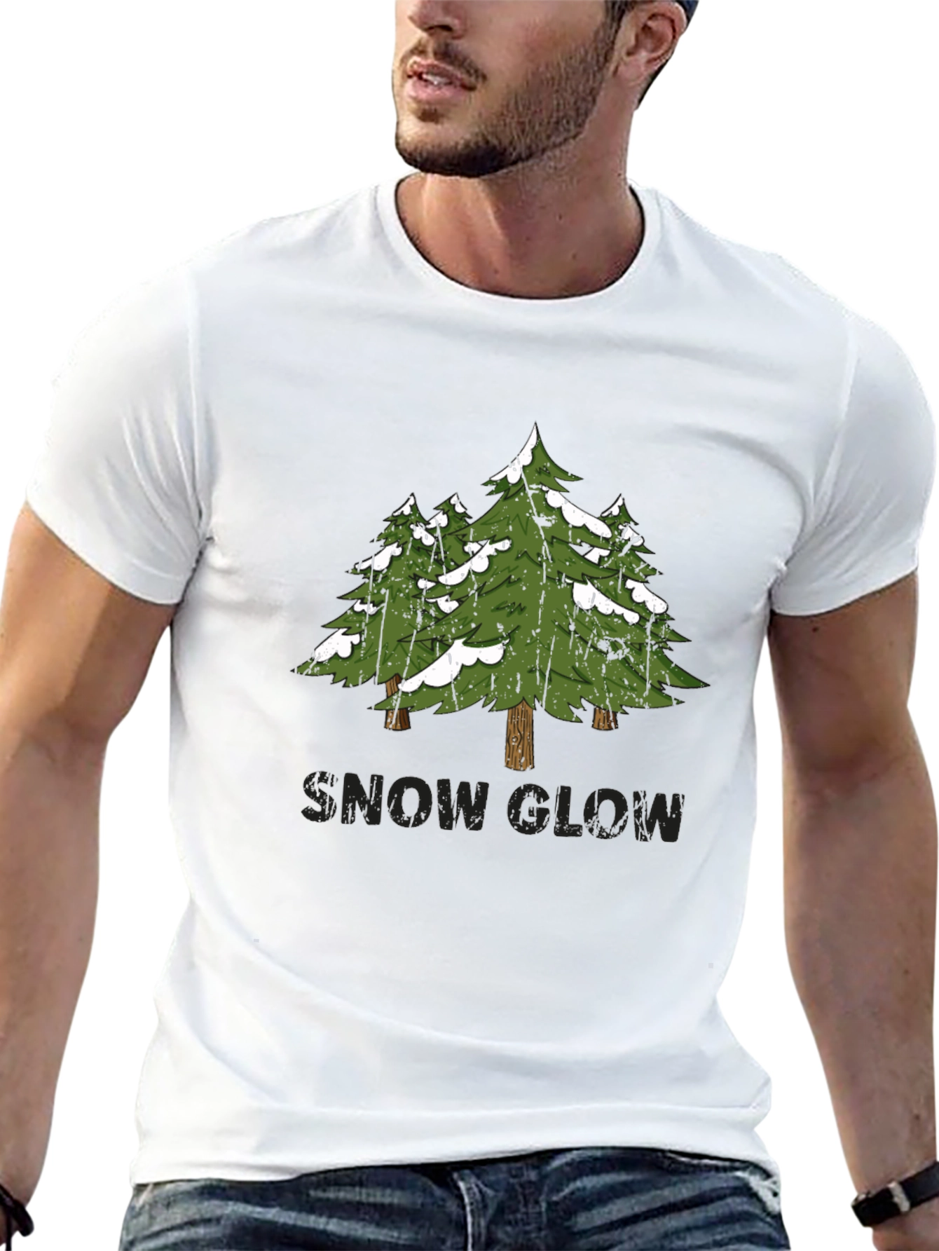 Snow Glow Pine Tree Graphic Tee