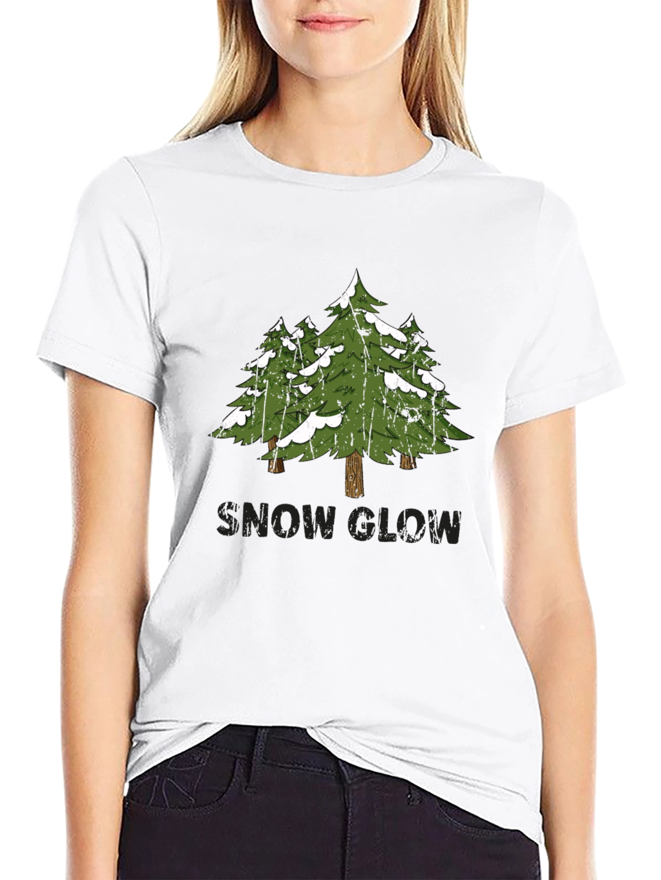 Snow Glow Pine Tree Graphic Tee