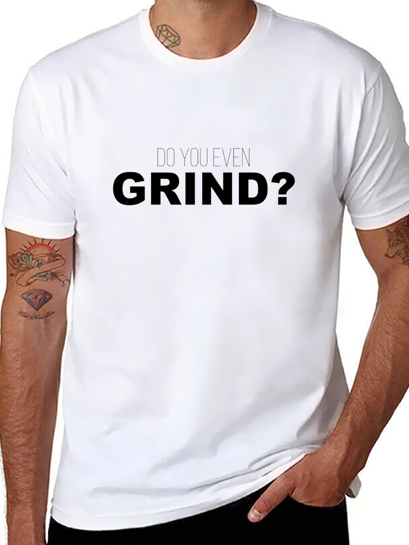 Do You Even Grind? Black Graphic Tee