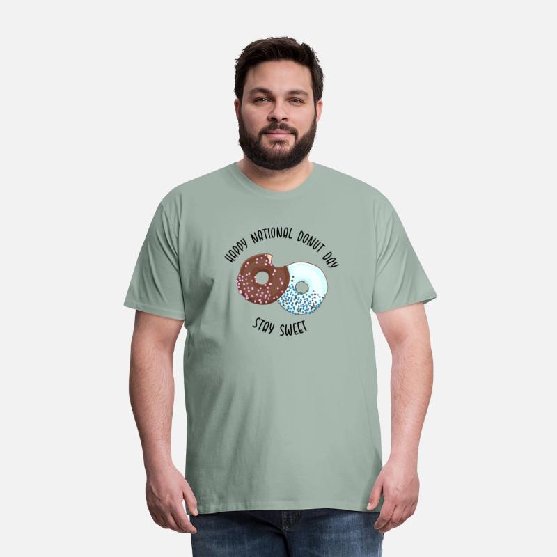 NATIONAL DONUT DAY.glazed sweet donut. Draw funny
