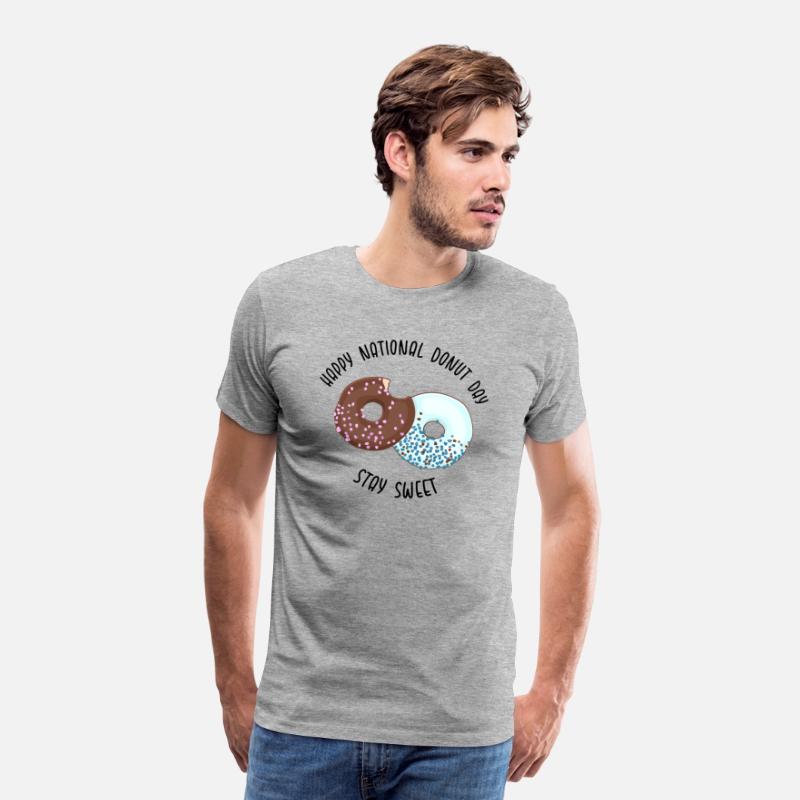 NATIONAL DONUT DAY.glazed sweet donut. Draw funny