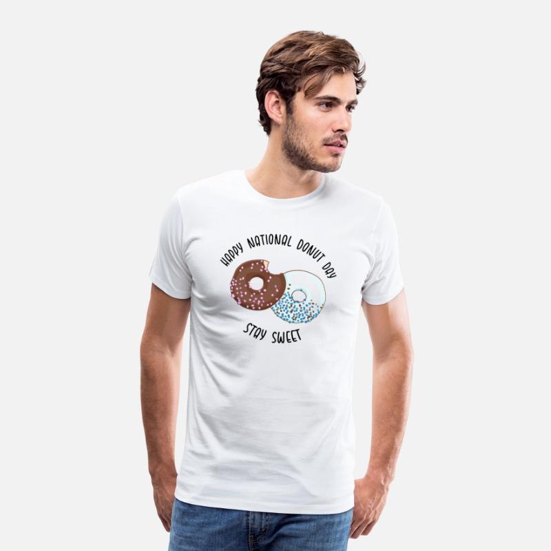 NATIONAL DONUT DAY.glazed sweet donut. Draw funny