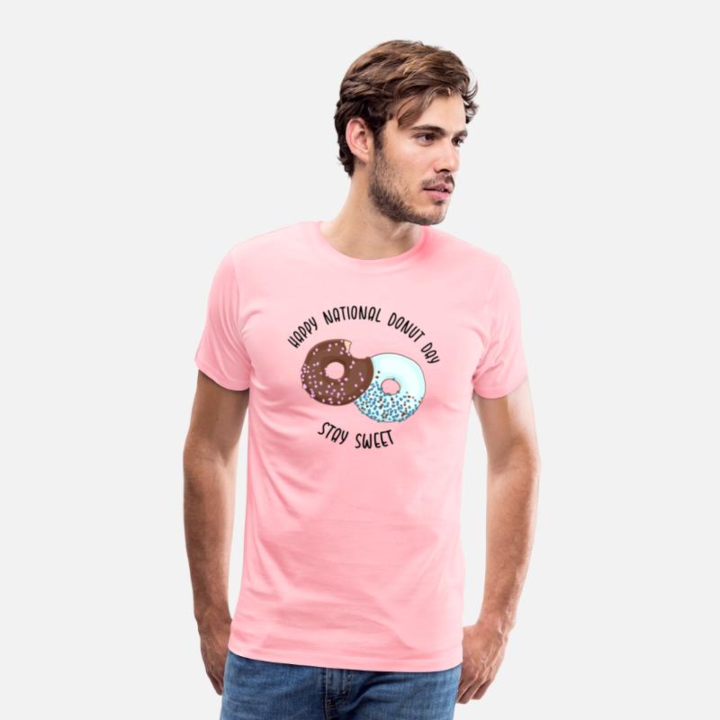 NATIONAL DONUT DAY.glazed sweet donut. Draw funny