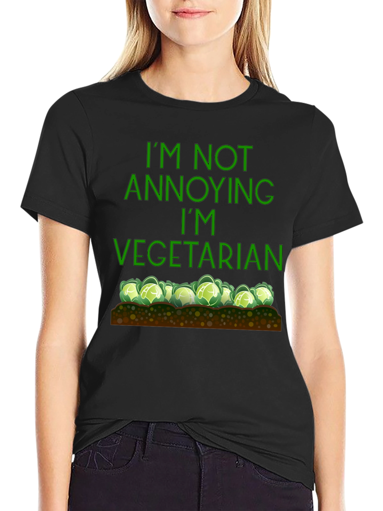 Funny Vegetarian T-Shirt - Im Not Annoying