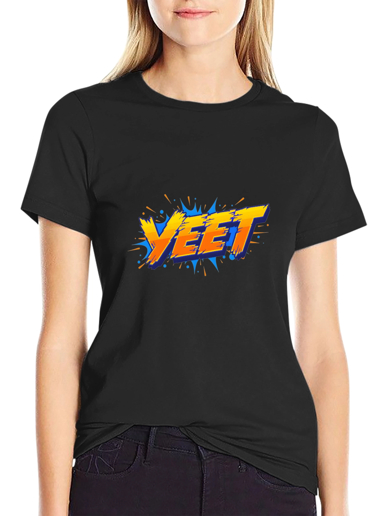 YEET Graphic Black T-Shirt
