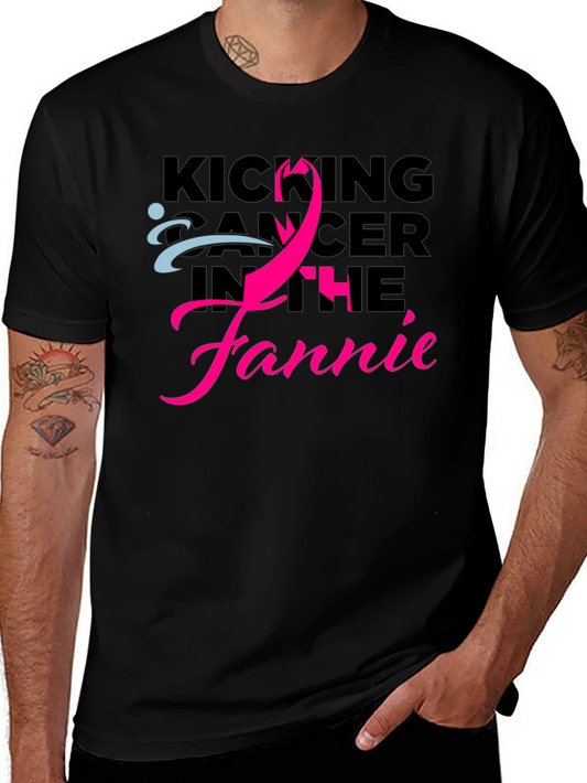 Kicking Cancer T-Shirt Fight Cancer Tee