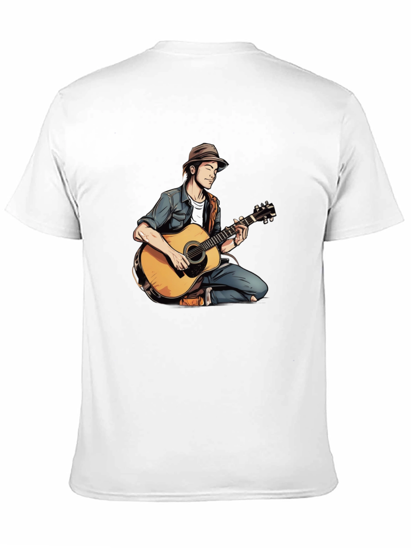 Musician Graphic Tee - Acoustic Guitar Design
