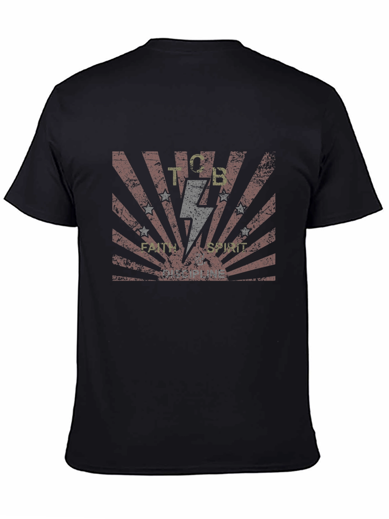 TCB Faith Spirit T-Shirt - Black Cotton Tee