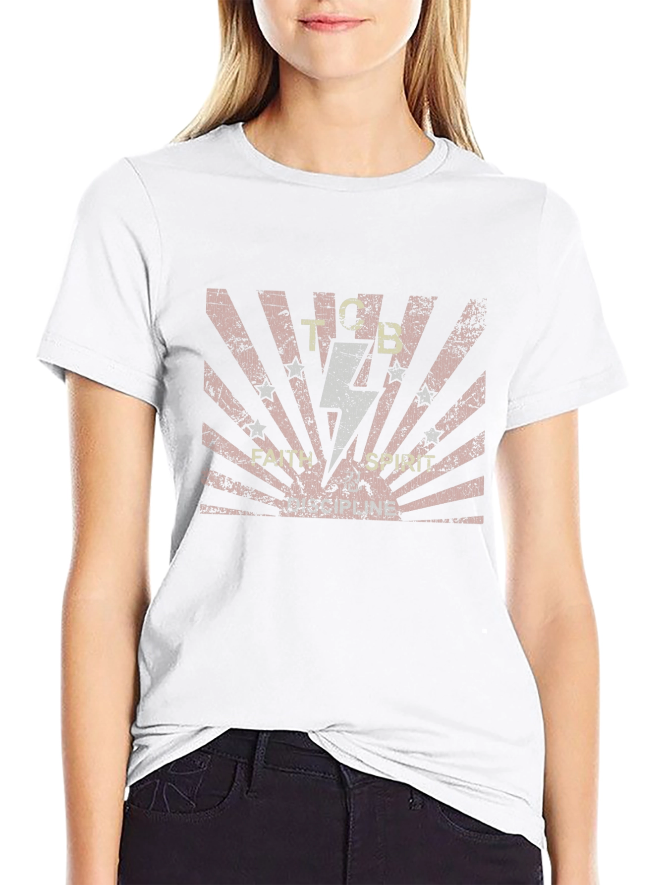TCB Faith Spirit T-Shirt - Black Cotton Tee